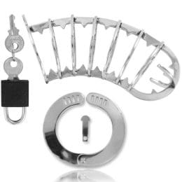 METAL HARD - PENIS CAGE WITH SECURITY LOCK 14 CM 2